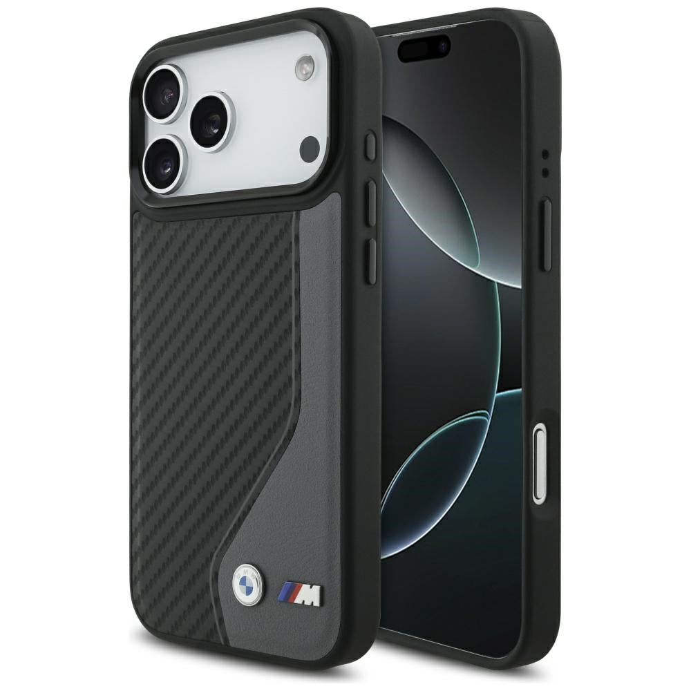 BMW M Carbon Logo MagSafe-foder for iPhone 17 Pro Max - grafit