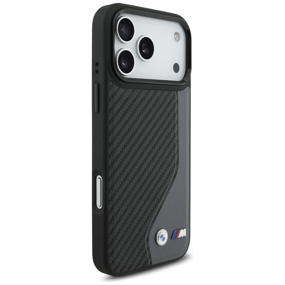 BMW M Carbon Logo MagSafe-foder for iPhone 17 Pro Max - grafit