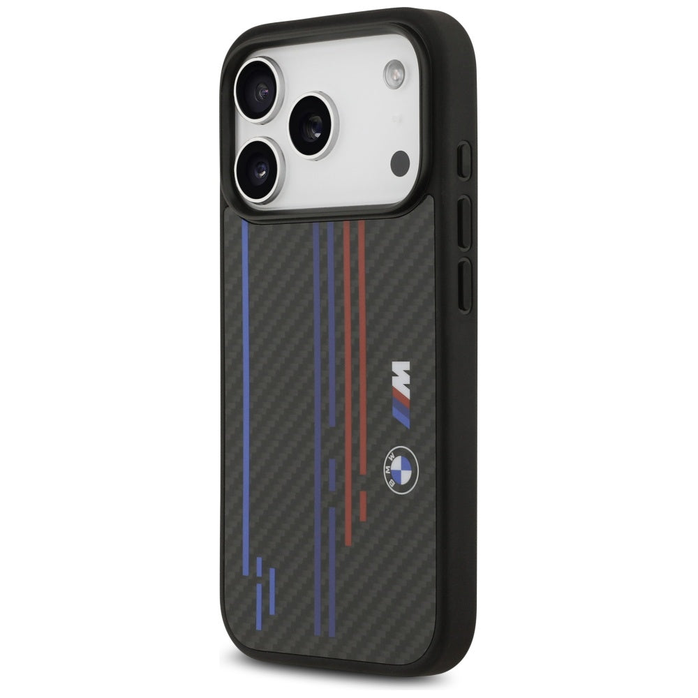 BMW M Kevlar Lines & Logo MagSafe Case til iPhone 17 Pro - sort