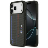 BMW M Kevlar Lines & Logo MagSafe Case til iPhone 17 Pro Max - sort