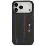 BMW M Kevlar Lines & Logo MagSafe Case til iPhone 17 Pro Max - sort