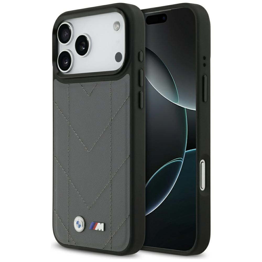 BMW M Quilted Logo MagSafe case til iPhone 17 Pro Max - grafit