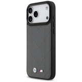 BMW M Quilted Logo MagSafe case til iPhone 17 Pro Max - grafit
