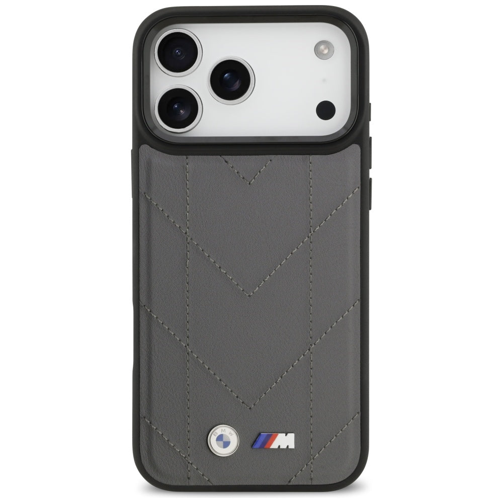 BMW M Quilted Logo MagSafe case til iPhone 17 Pro Max - grafit