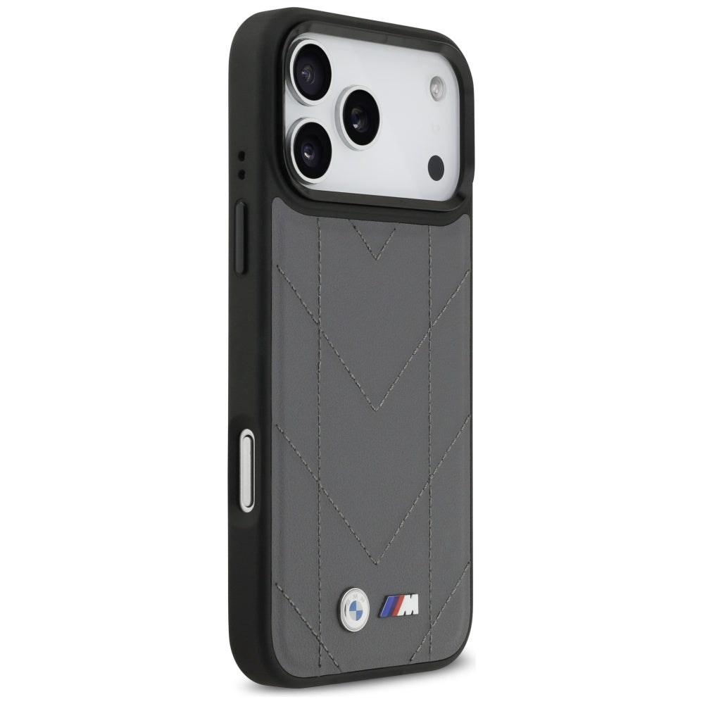 BMW M Quilted Logo MagSafe case til iPhone 17 Pro Max - grafit