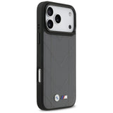 BMW M Quilted Logo MagSafe case til iPhone 17 Pro Max - grafit