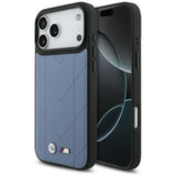 BMW M Quilted Logo MagSafe Case til iPhone 17 Pro Max - Blå