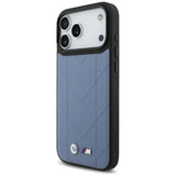 BMW M Quilted Logo MagSafe Case til iPhone 17 Pro Max - Blå