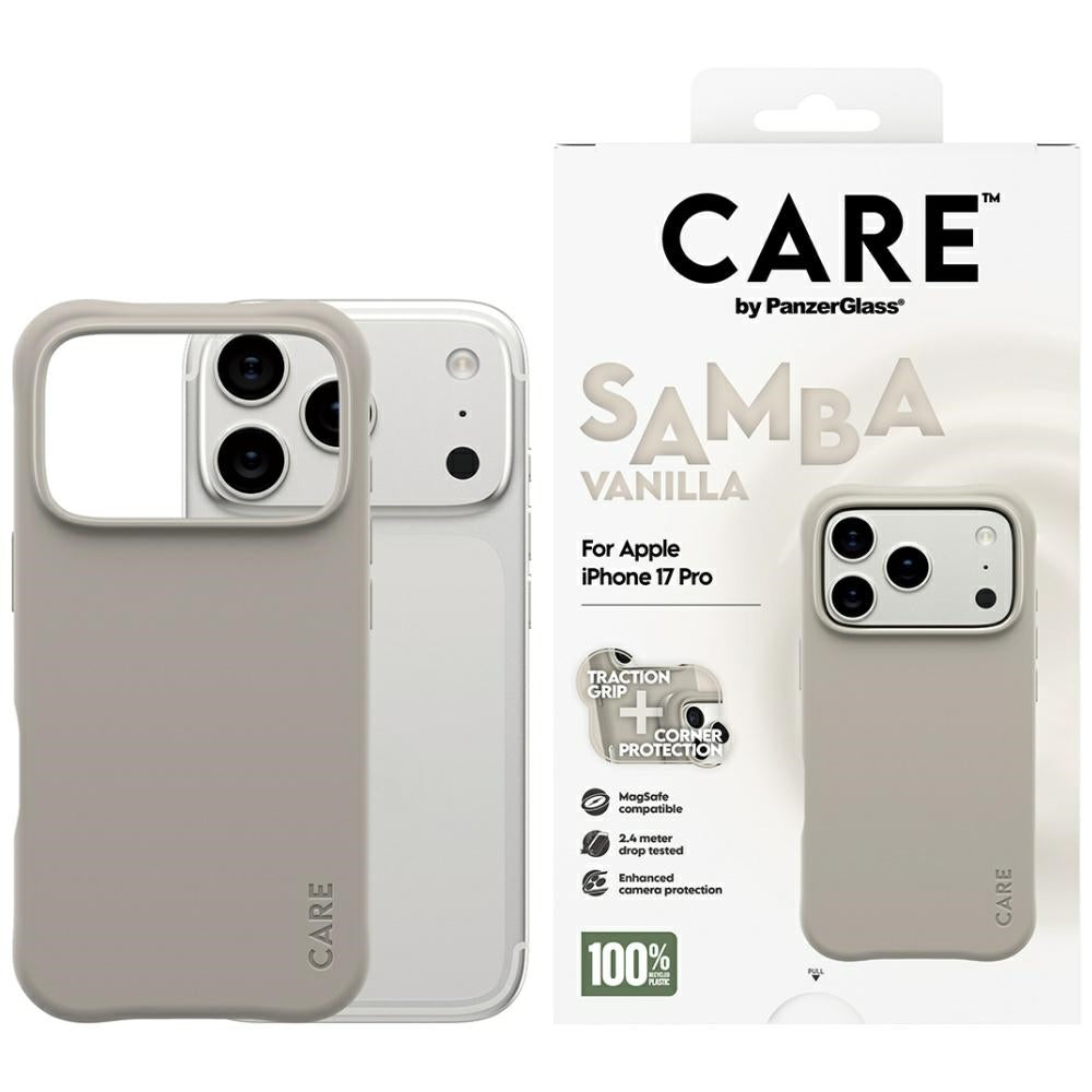 CARE af PanzerGlass Moderne Samba MagSafe Case til iPhone 17 Pro - Grå