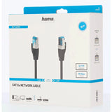 HAMA Netværkskabel CAT6a S/FTP 10,0m Sort