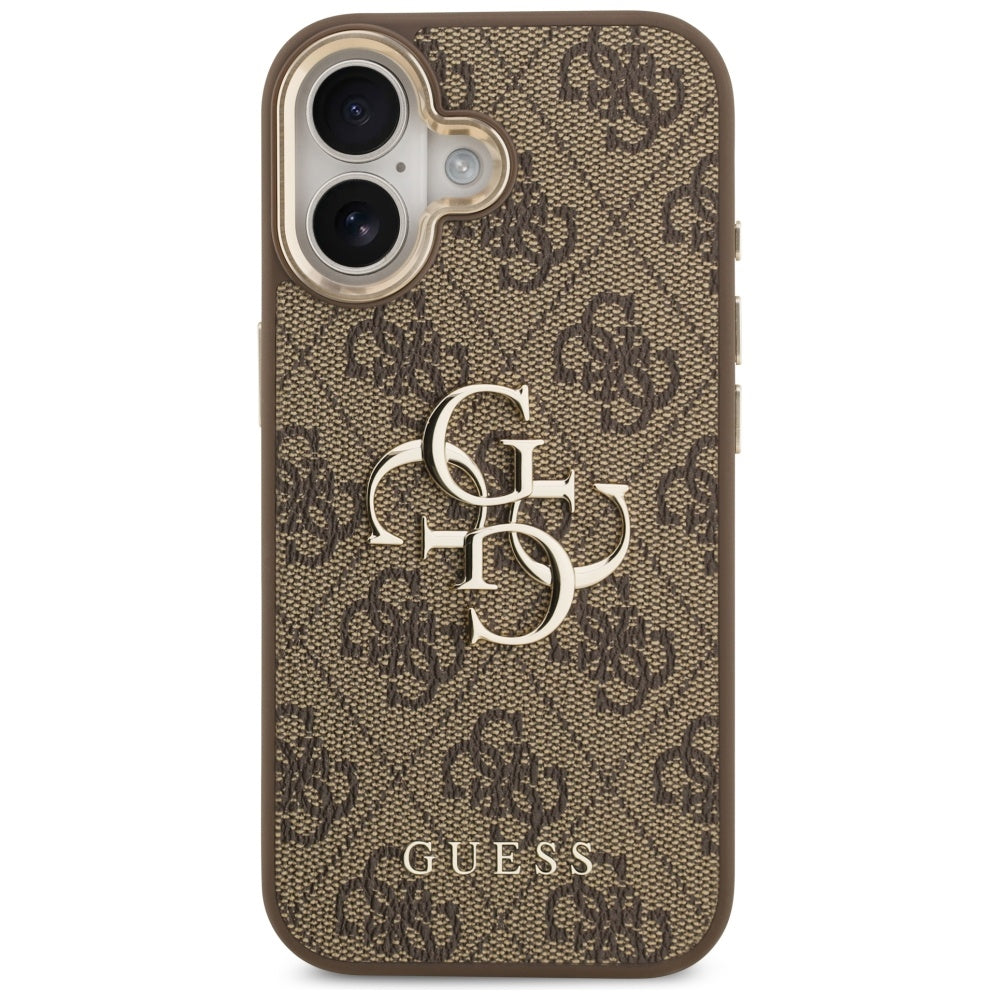 Guess 4G Big 4G Classic Logo Case til iPhone 17 - Brunt og Guld