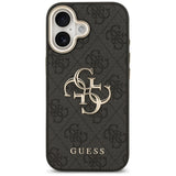 Guess 4G Big 4G Classic Logo Case til iPhone 17 - sort og guld