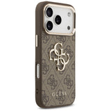 Guess 4G Big 4G Classic Logo Case til iPhone 17 Pro - Brunt og Guld