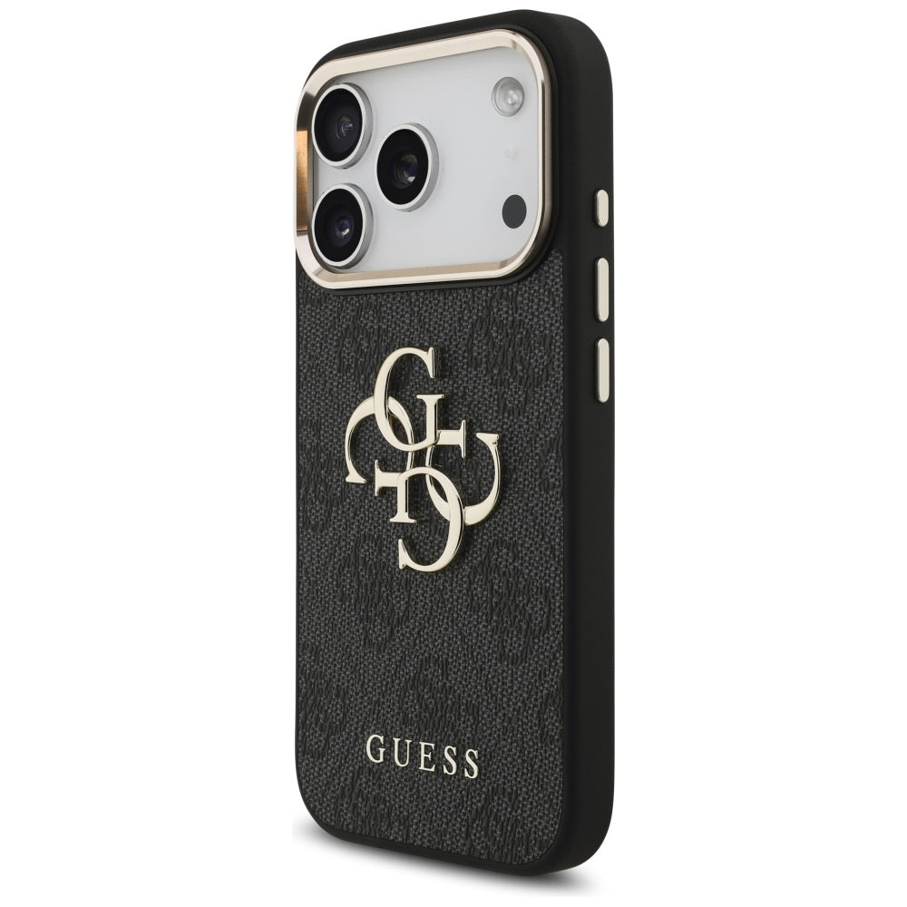 Guess 4G Big 4G Classic Logo Case til iPhone 17 Pro - sort og guld
