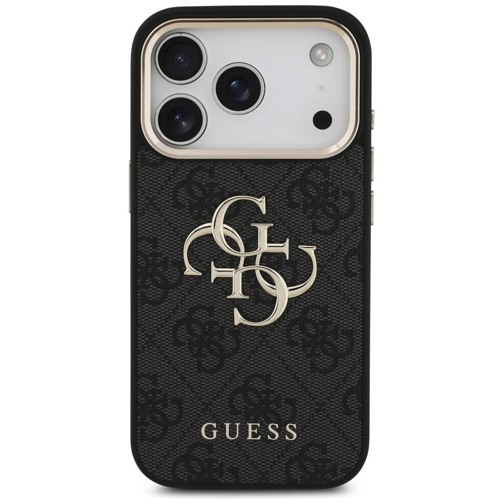 Guess 4G Big 4G Classic Logo Case til iPhone 17 Pro - sort og guld