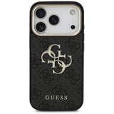Guess 4G Big 4G Classic Logo Case til iPhone 17 Pro - sort og guld