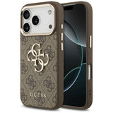 Guess 4G Big 4G Classic Logo Case til iPhone 17 Pro Max - Brunt og Guld