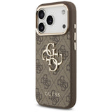 Guess 4G Big 4G Classic Logo Case til iPhone 17 Pro Max - Brunt og Guld