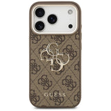 Guess 4G Big 4G Classic Logo Case til iPhone 17 Pro Max - Brunt og Guld