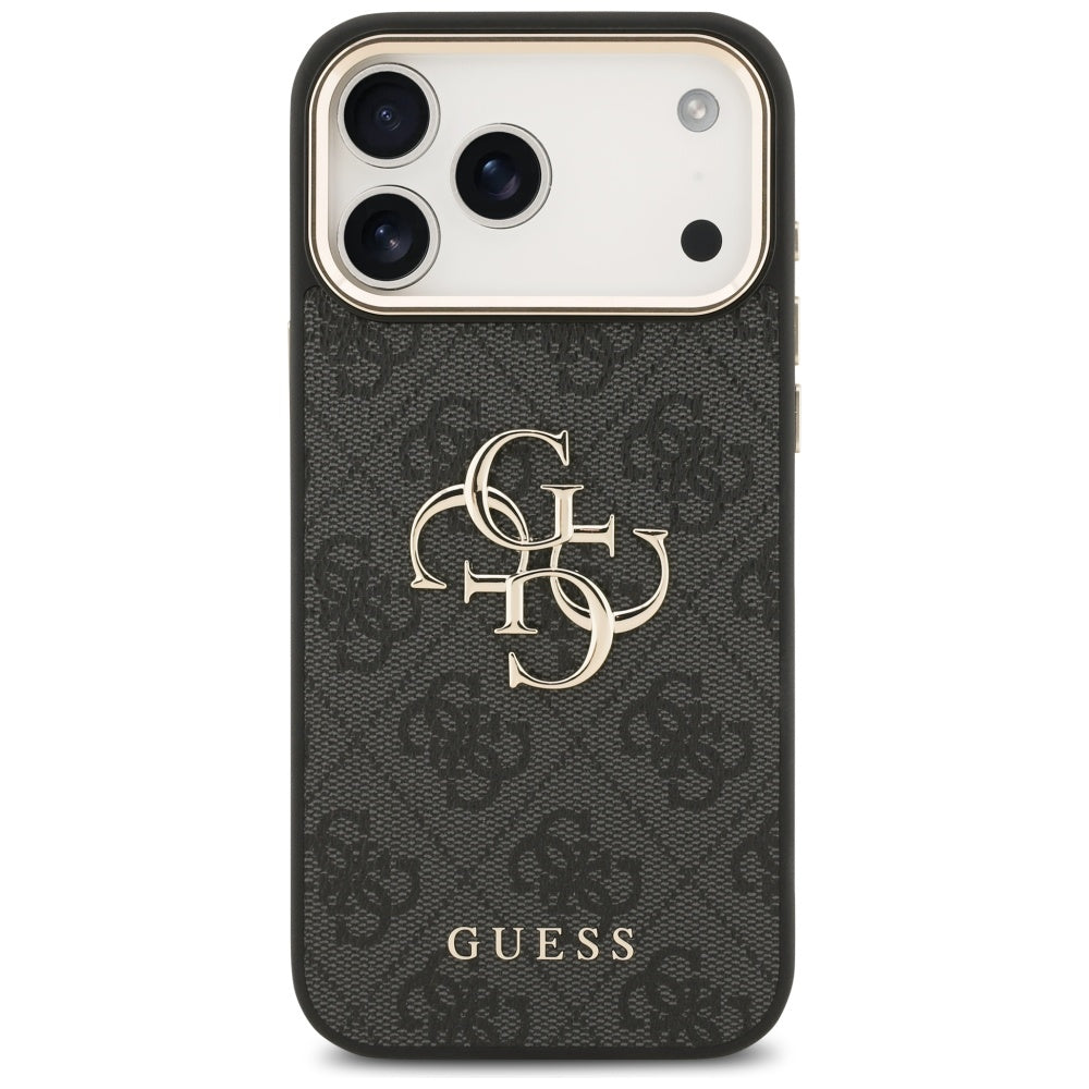 Guess 4G Big 4G Classic Logo Case til iPhone 17 Pro Max - sort og guld