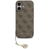 Guess 4G Charms Collection MagSafe case for iPhone 17 - brown