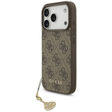 Guess 4G Charms Collection MagSafe-hylster til iPhone 17 Pro - brun