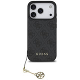 Guess 4G Charms Collection MagSafe-hylster til iPhone 17 Pro - sort