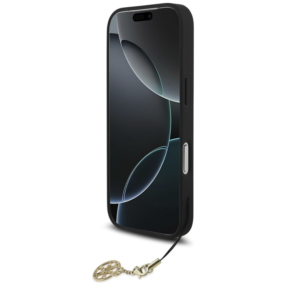 Guess 4G Charms Collection MagSafe-hylster til iPhone 17 Pro - sort