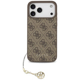 Guess 4G Charms Collection MagSafe-hylster til iPhone 17 Pro Max - brun