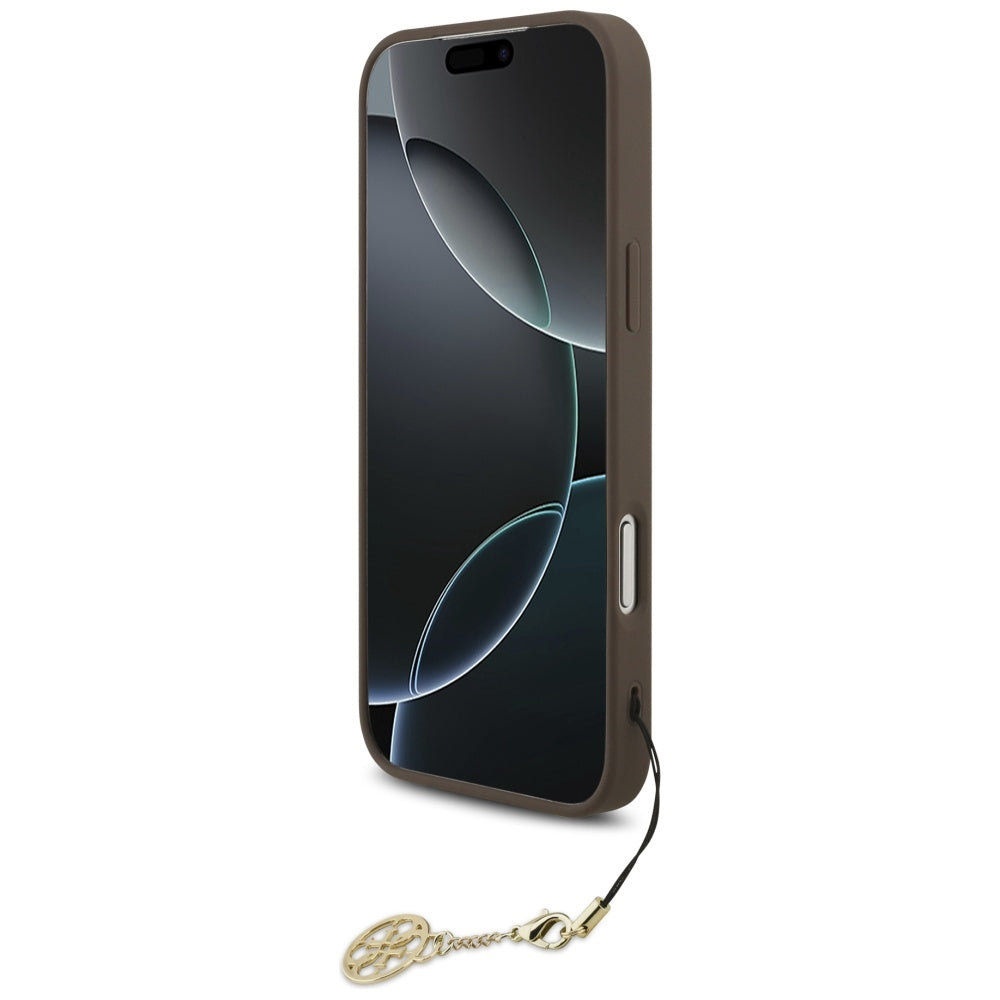 Guess 4G Charms Collection MagSafe-hylster til iPhone 17 Pro Max - brun