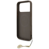 Guess 4G Charms Collection MagSafe-hylster til iPhone 17 Pro Max - brun
