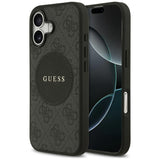 Guess 4G Circle Classic Logo MagSafe-hylster til iPhone 17 - sort