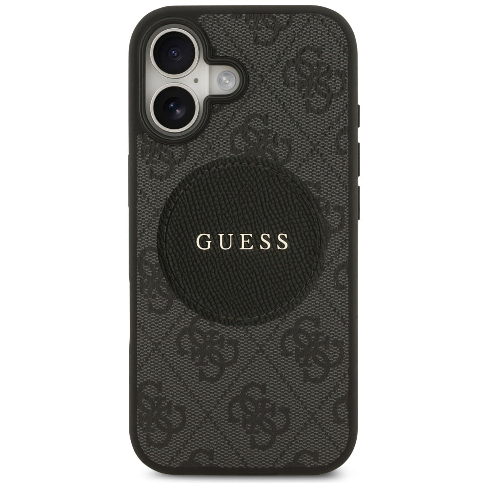 Guess 4G Circle Classic Logo MagSafe-hylster til iPhone 17 - sort