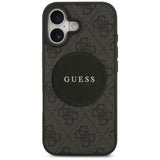 Guess 4G Circle Classic Logo MagSafe-hylster til iPhone 17 - sort
