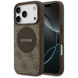 Guess 4G Circle Classic Logo MagSafe-hylster til iPhone 17 Pro - brun