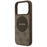 Guess 4G Circle Classic Logo MagSafe-hylster til iPhone 17 Pro - brun