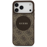 Guess 4G Circle Classic Logo MagSafe case for iPhone 17 Pro Max - brown