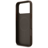 Guess 4G Circle Classic Logo MagSafe case for iPhone 17 Pro Max - brown