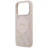 Guess 4G Circle Classic Logo MagSafe Case for iPhone 17 Pro - Pink