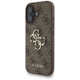 Guess 4G Strap 4G Classic Logo Case til iPhone 16 - Brunt