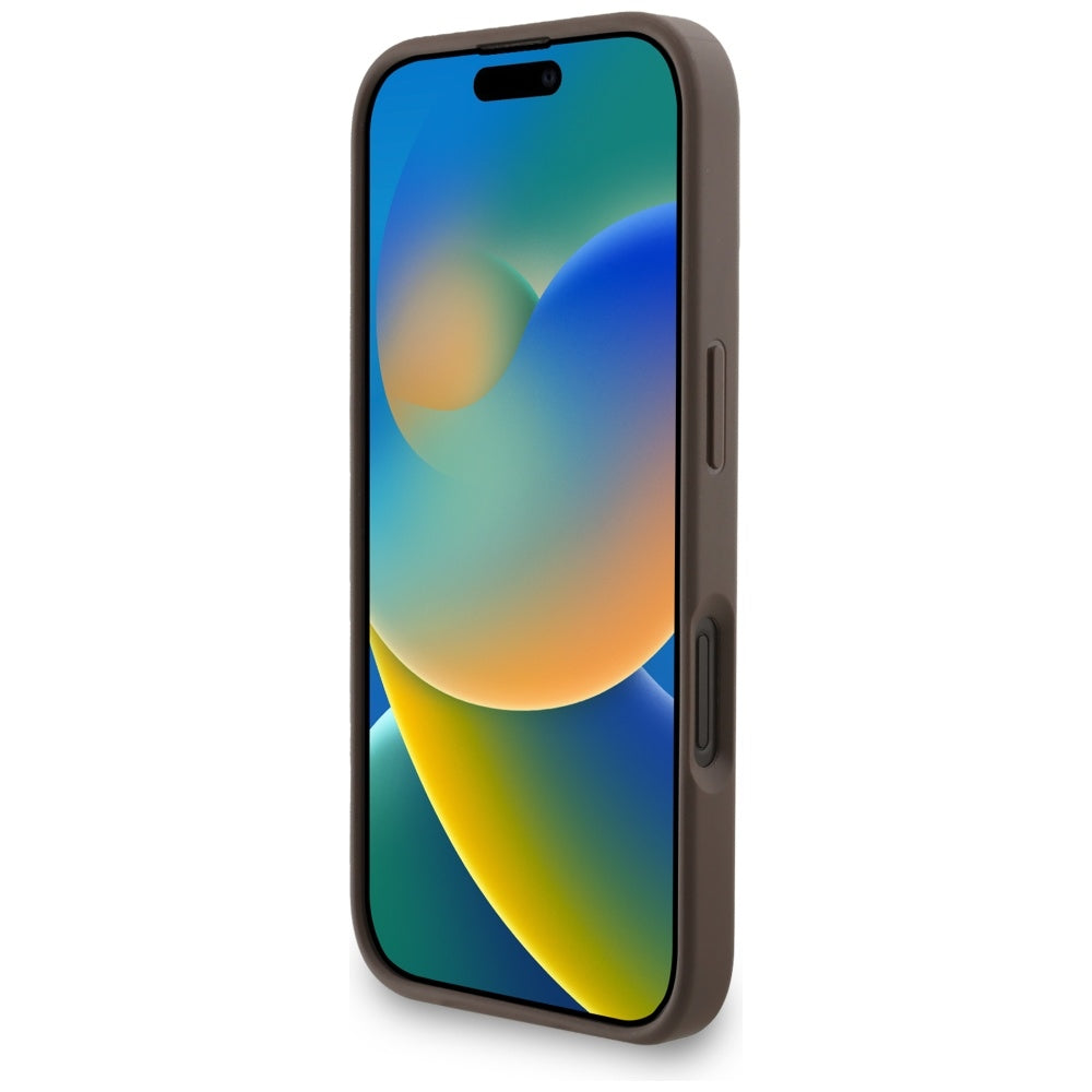 Guess 4G Strap 4G Classic Logo Case til iPhone 16 - Brunt