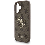 Guess 4G Strap 4G Classic Logo Case til iPhone 16 - Brunt