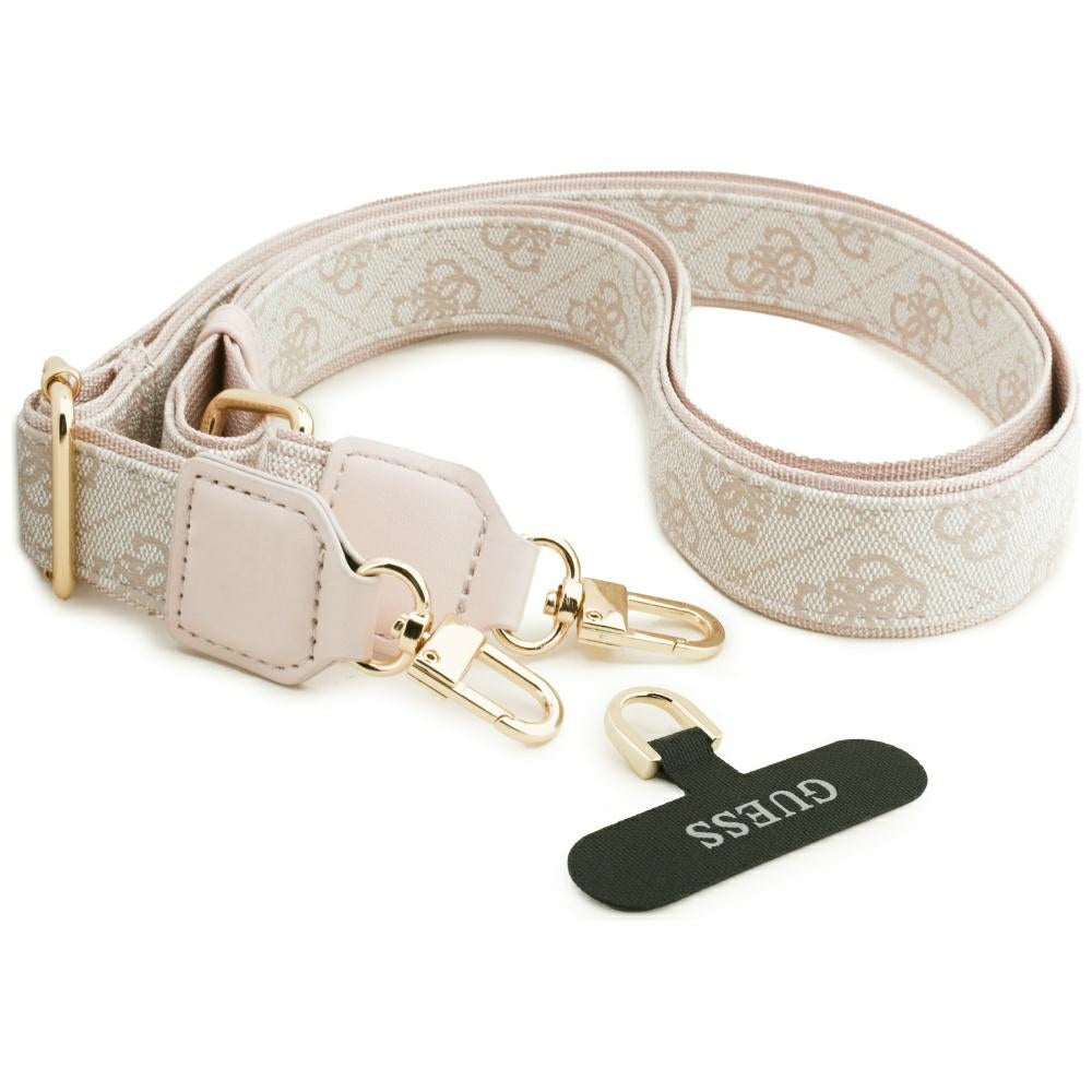 Guess 4G Strass Logo & Big Strap Metal Buttons MagSafe Case til iPhone Air - Pink