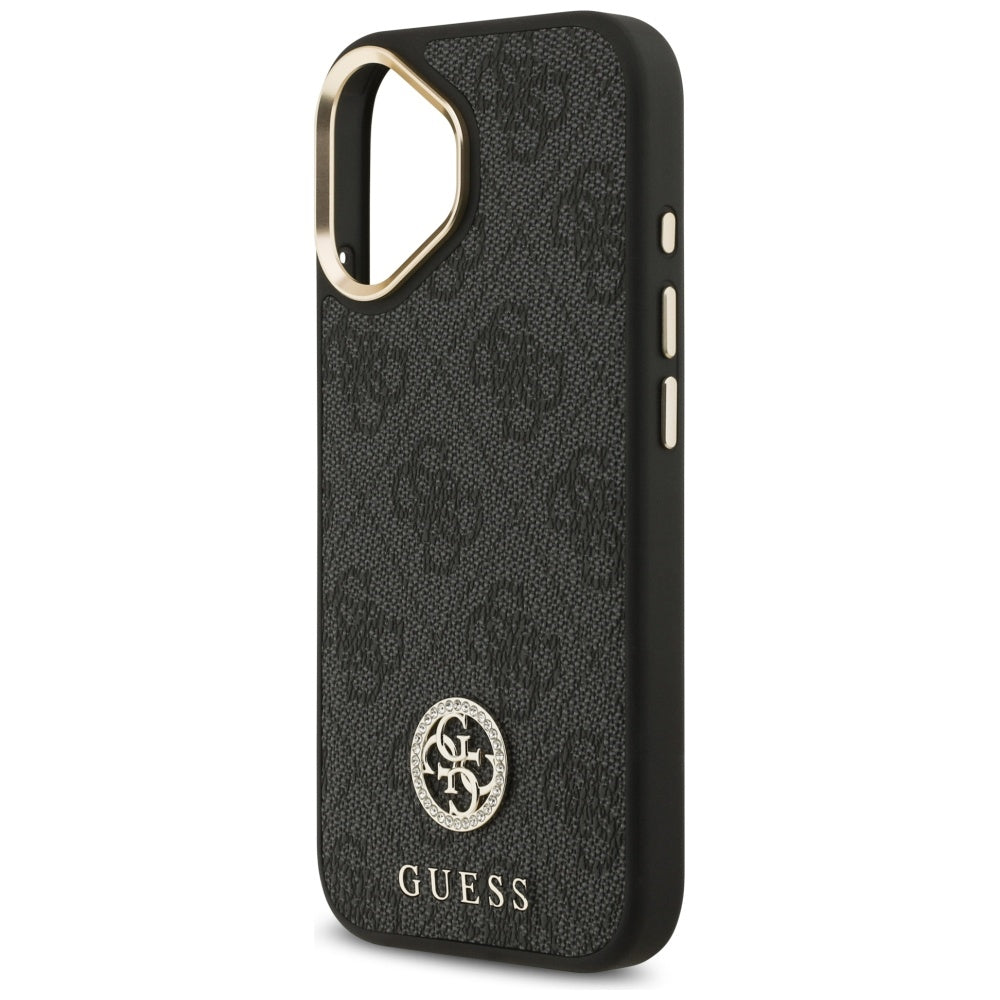 Guess 4G Strass Logo MagSafe-hylster til iPhone 17 - sort
