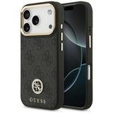 Guess 4G Strass Logo MagSafe-hylster til iPhone 17 Pro - sort