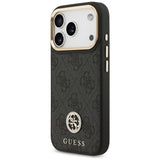 Guess 4G Strass Logo MagSafe-hylster til iPhone 17 Pro - sort