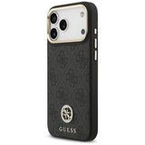 Guess 4G Strass Logo MagSafe Case til iPhone 17 Pro Max - sort