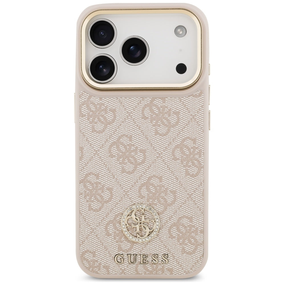 Guess 4G Strass Logo MagSafe Case til iPhone 17 Pro - Pink