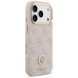 Guess 4G Strass Logo MagSafe Case til iPhone 17 Pro - Pink
