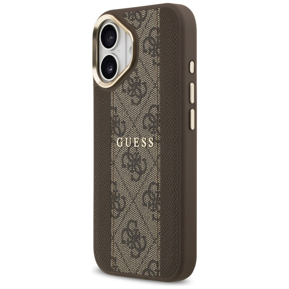 Guess 4G Stripe MagSafe-fodral til iPhone 17 - brun